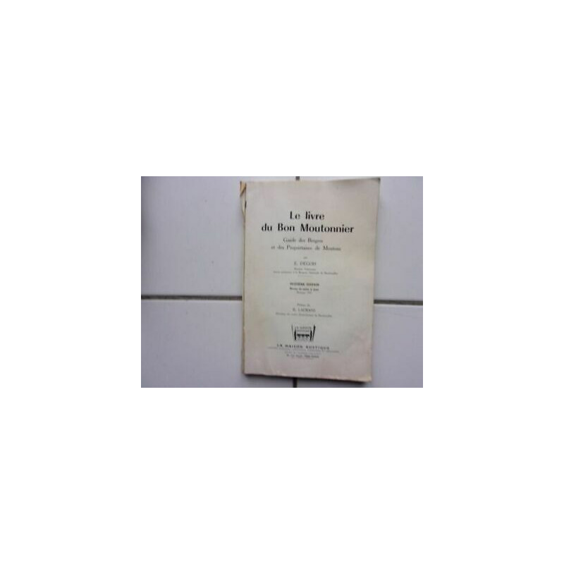 Degois el Libro de la en Buen Moutonnier Guía las Pastor