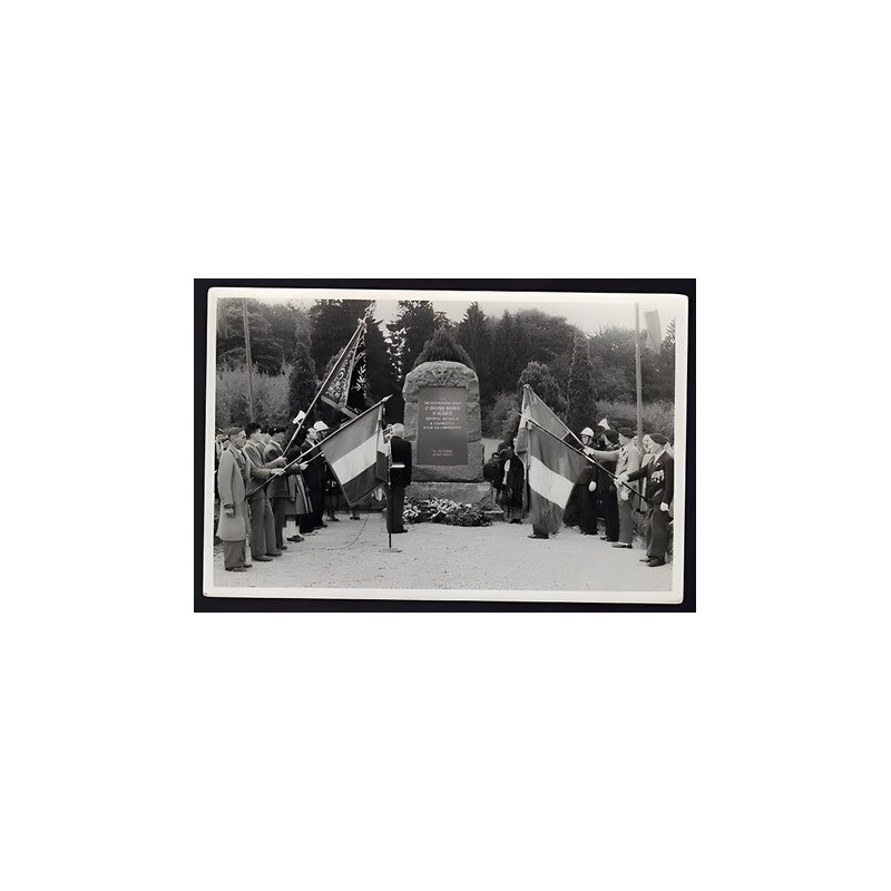 Carte Photo SEPPOIS-LE-BAS 68 Cérémonie Monument du Groupe Mobile...