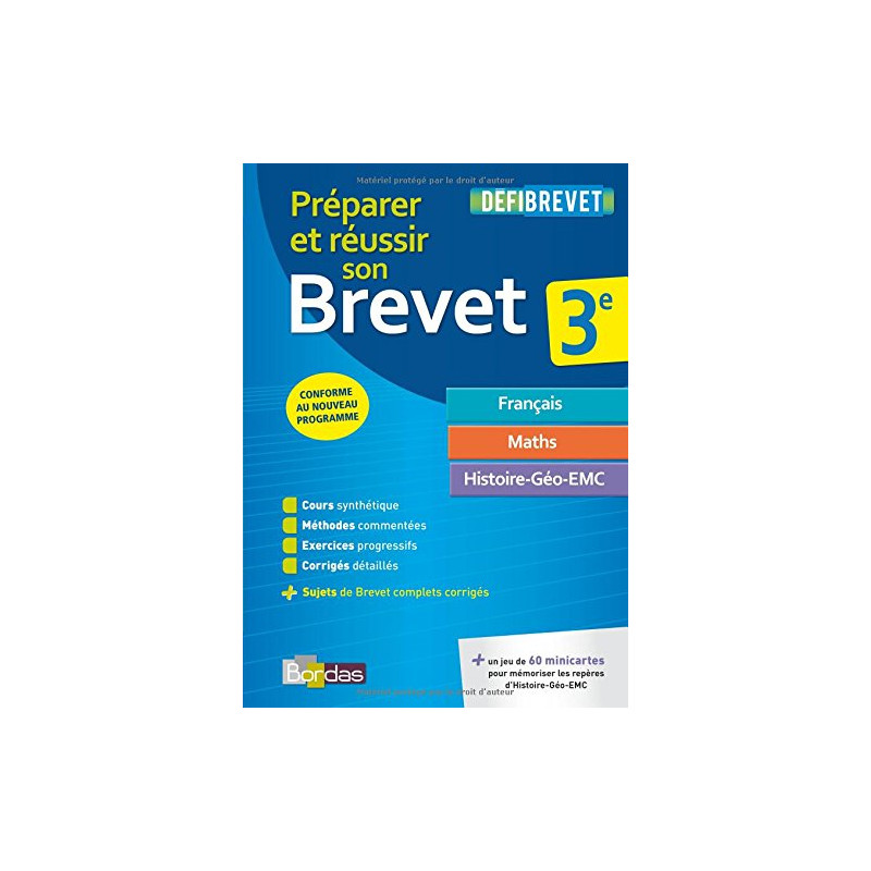 Préparer et réussir son Brevet - Nouveau programme 2016