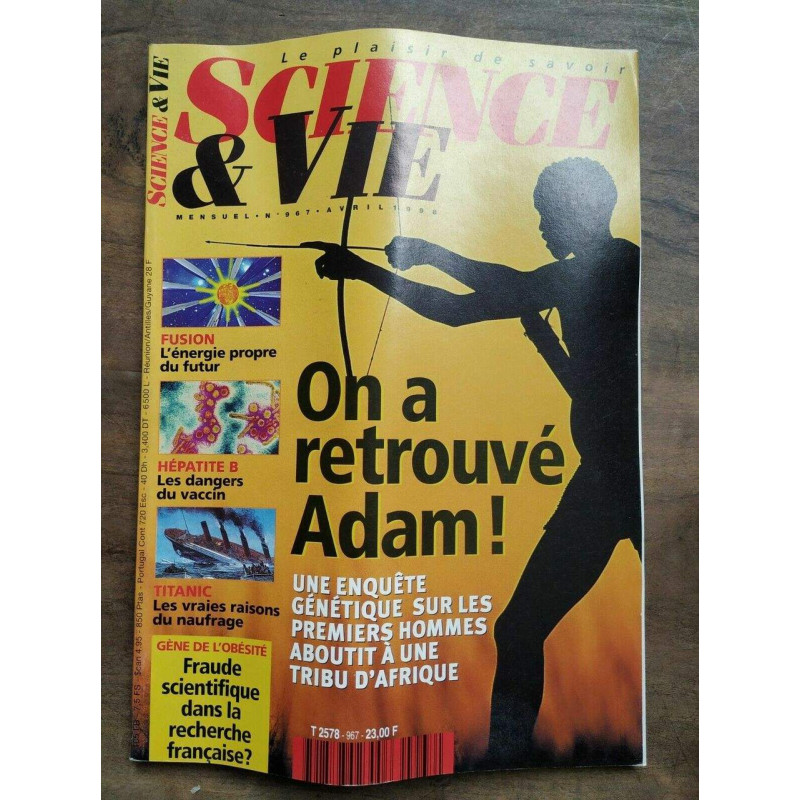 Science Vie Nº 967 Avril 1998
