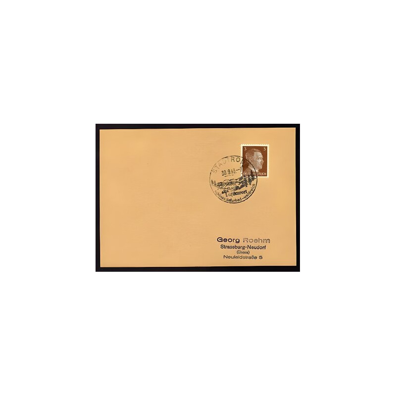 Allemagne n 706 Yv. cachet WW2 STADTROPA Timbre Allemand Hitler Mi...