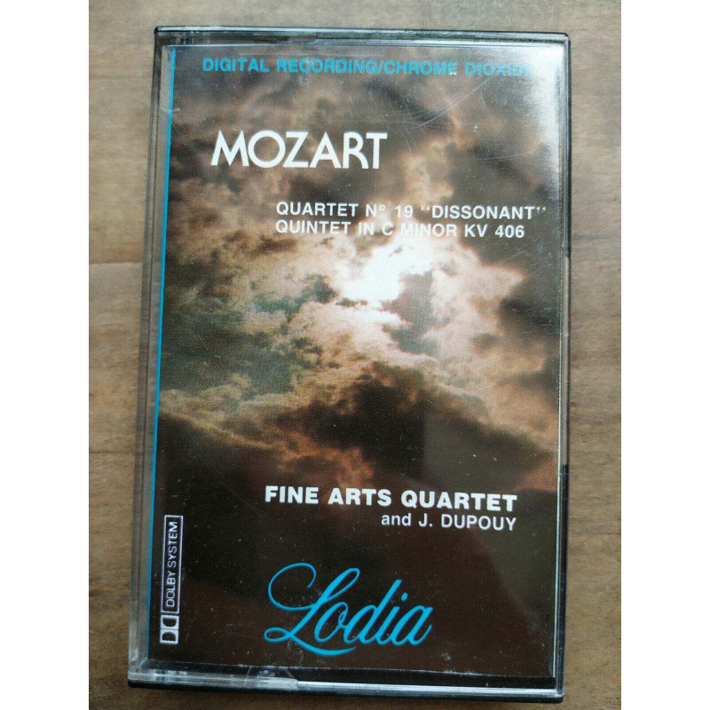 Mozart Quartet N19 Dissonant - Fine Arts Quartet Cassette Audio-K7
