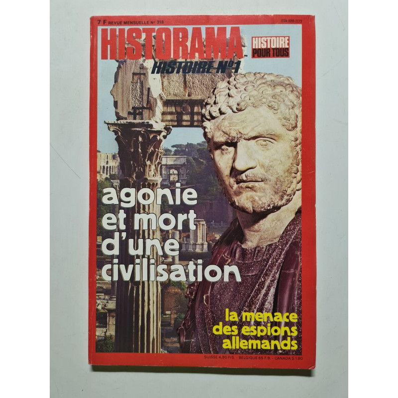 Historama nº 318 agonie et mort d'une civilisaton