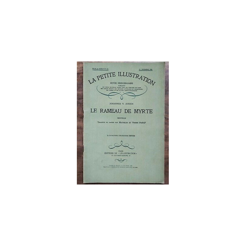 La Petite illustration n411 Roman Nº 184 22 Décembre 1928