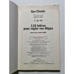 110 lettres pour régler vos litiges