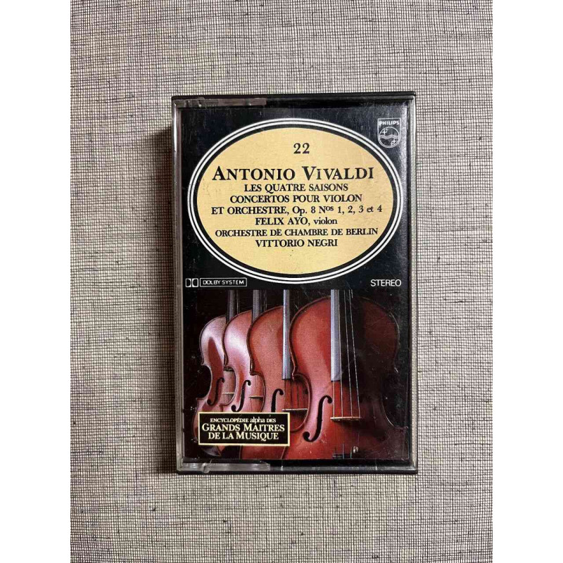 Les quatre saisons Concertos pour violon op 8 Cassette Audio