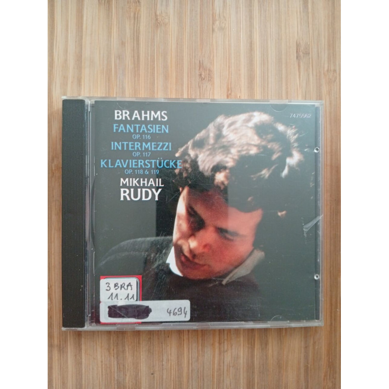 Brahms Fantasien Op.116 Intermezzi Op.117 Klavierstucke Op.116 et 117