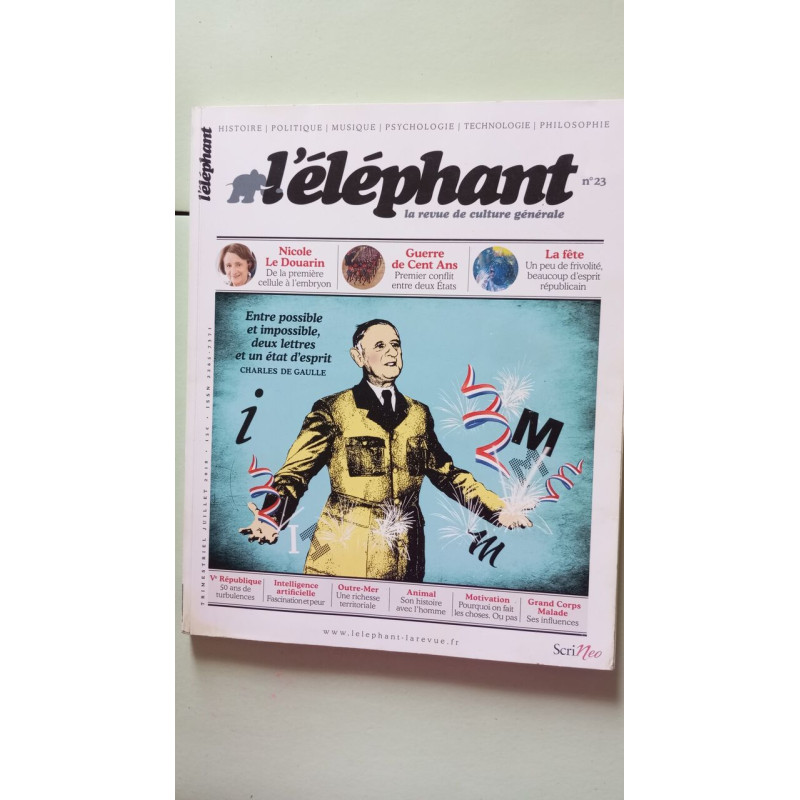 L'éléphant - la revue de culture générale N.23 - June 2018