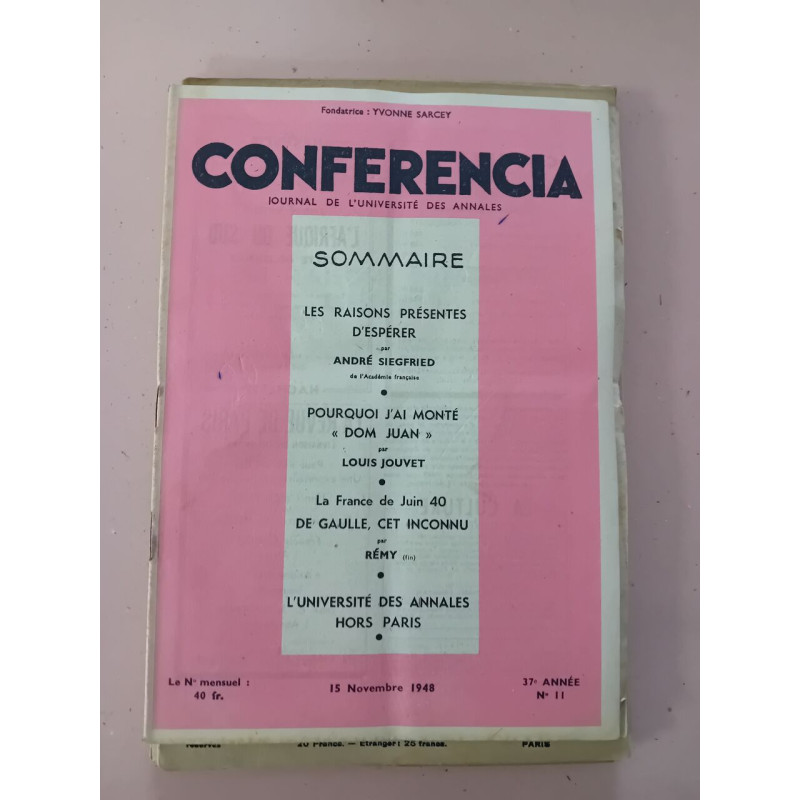 Revue Les annales des lettres françaises Ancienne série N° 11 - 1948