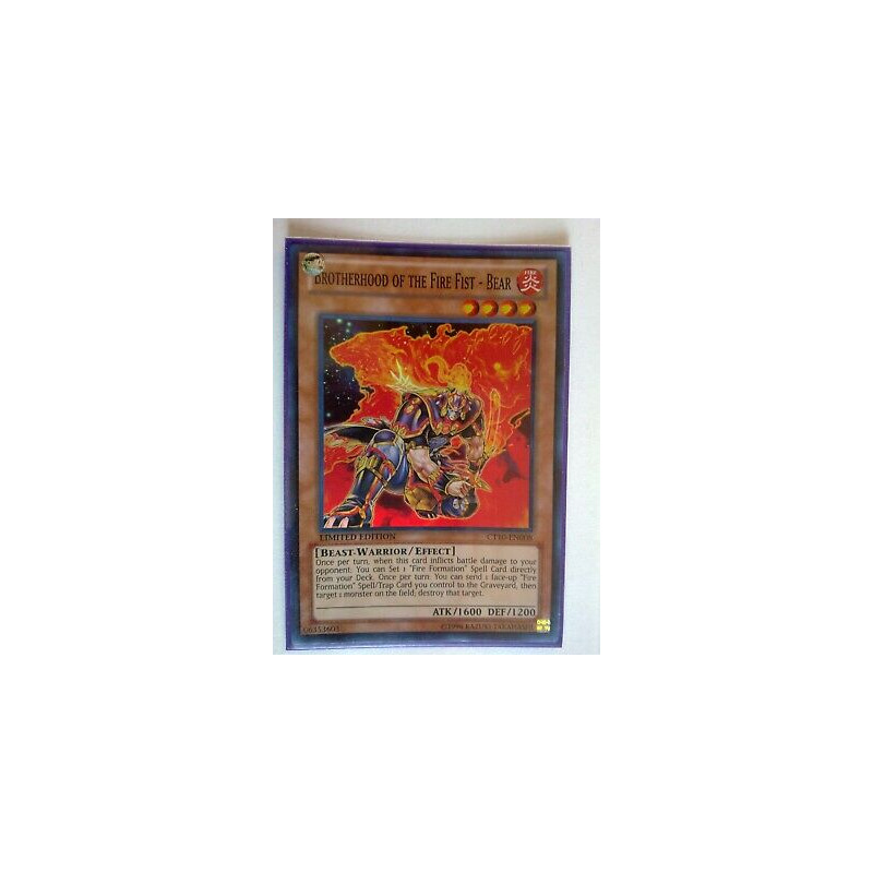 Brotherhood of the Fire Fist-Bear CT10-EN008 Yu-Gi-Oh