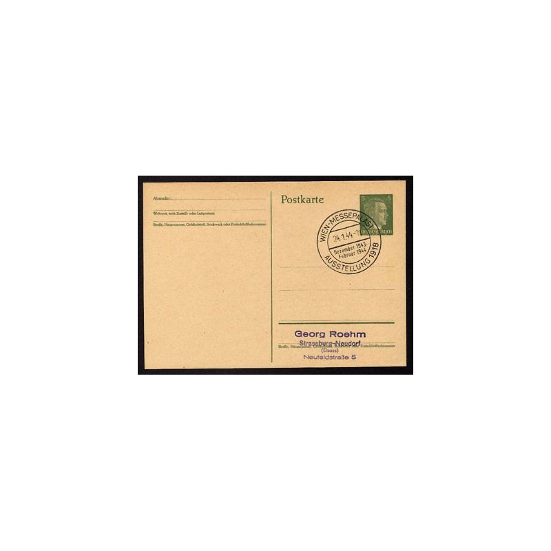 Ganzsache WIEN MESSEPALAST Cachet Spécial 240144