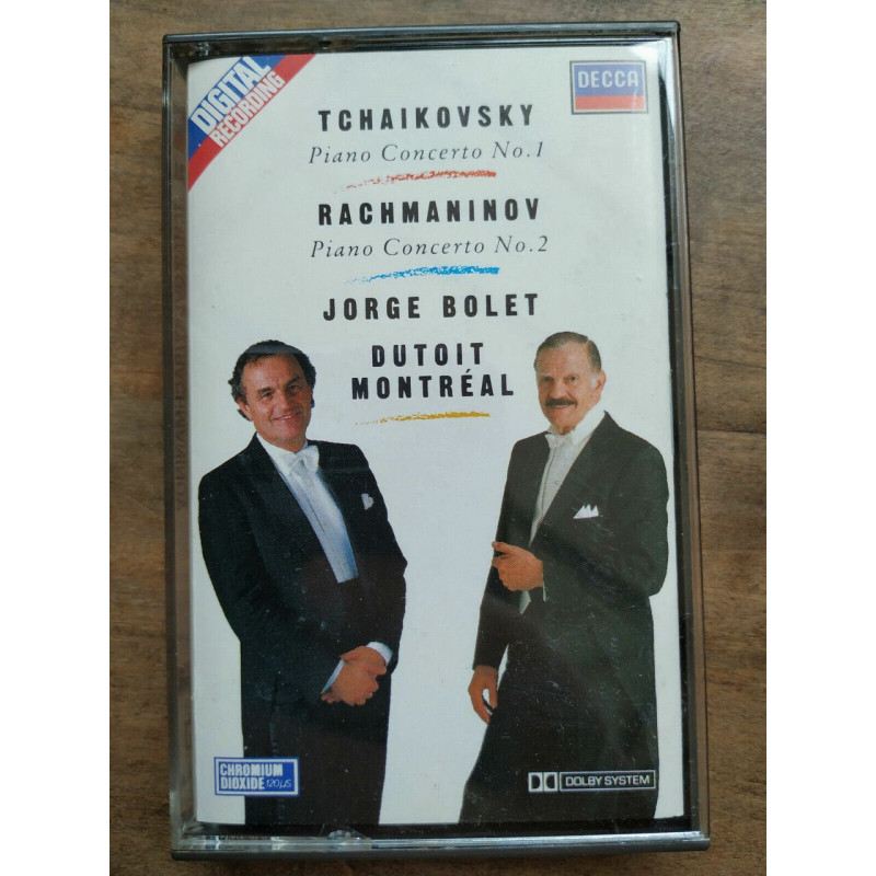 Tchaikovsky Piano Concerto No 1 Rachmaninov - Dutoit Cassette...