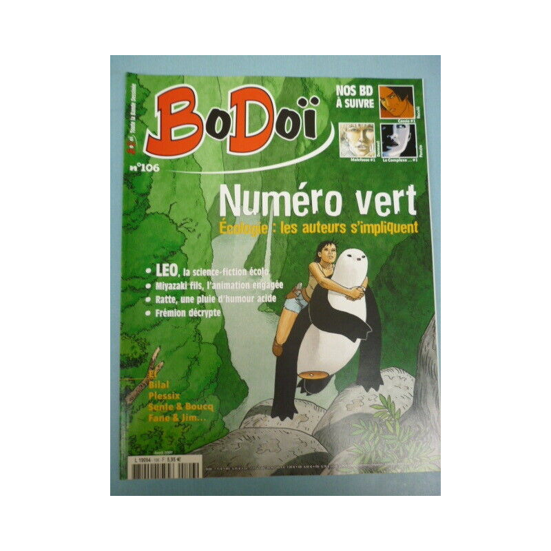 BoDoï n106 Numéro vert écologie les auteurs s'impliquent avril 2007