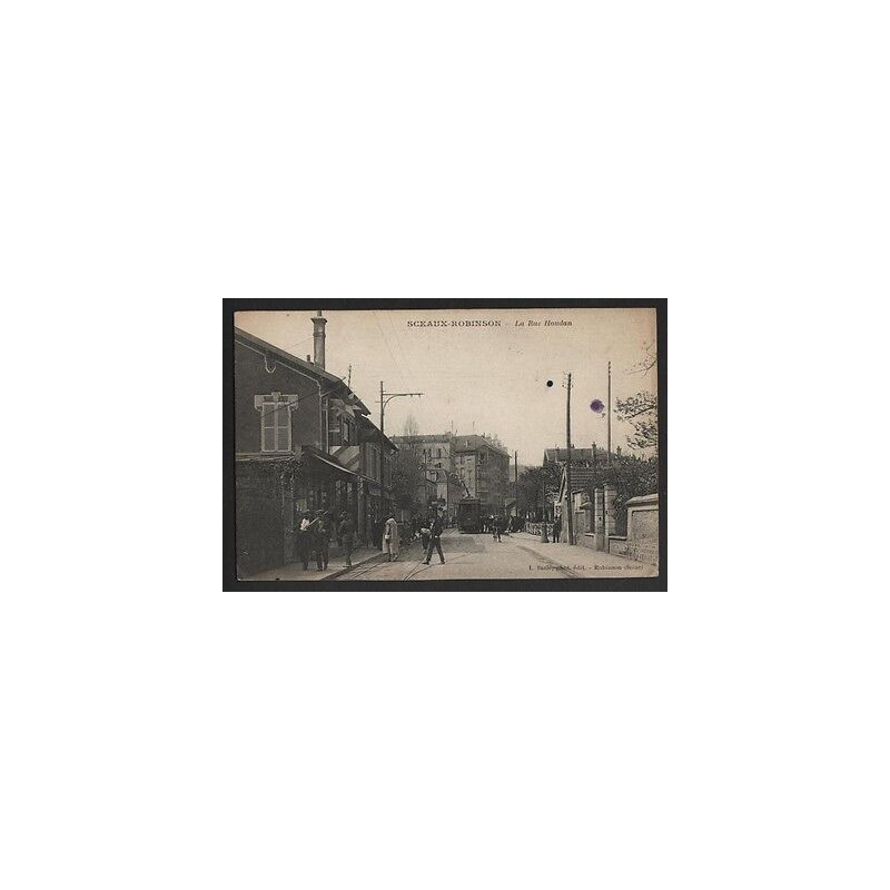 CPA 92 SCEAUX ROBINSON La rue Houdan Animée Tramway