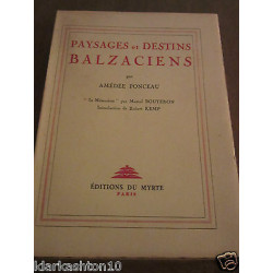 Amédée ponceau Paysages et destins balzaciens