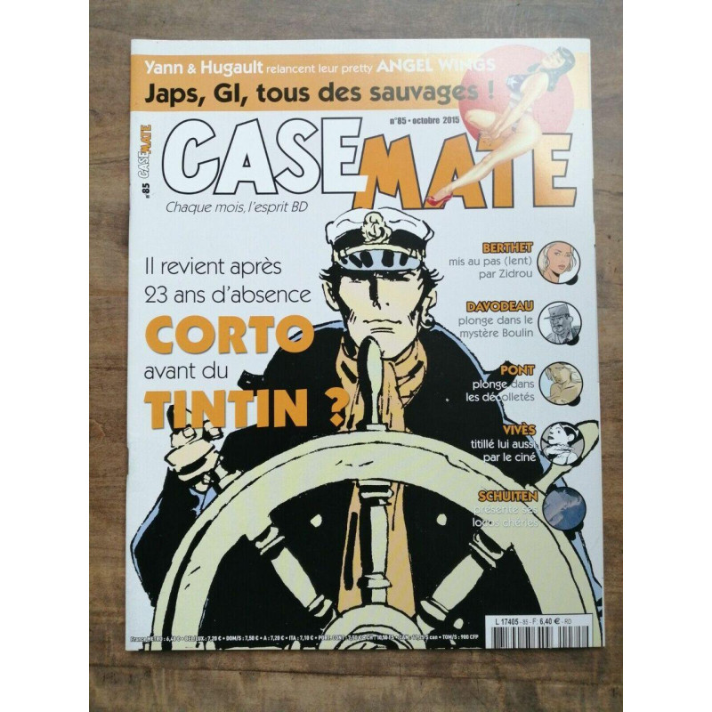 Casemate Nº85 Il revient aprés 23 ans d'absence Corto avant tintin...