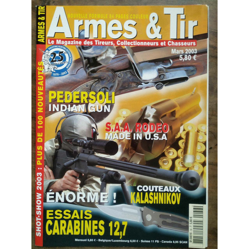 Magazine Armes et Tir n36 Mars 2003
