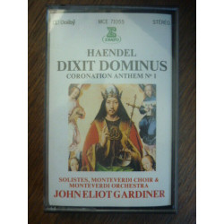 Haendel Dixit Dominus-Coronation Anthem N1 Cassette Erato MCE 71055