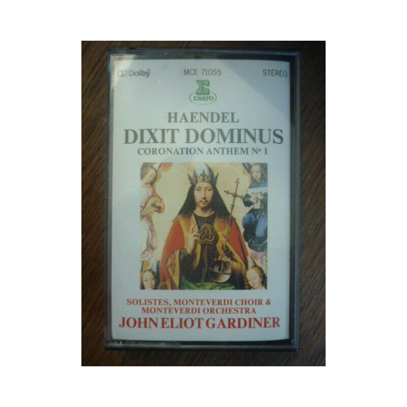Haendel Dixit Dominus-Coronation Anthem N1 Cassette Erato MCE 71055