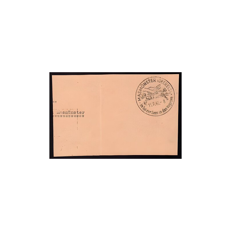 Cachet à date MASMÜNSTER Oberels du 180843