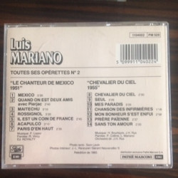 LUIS MARIANO - TOUTES SES OPERETTES N°2