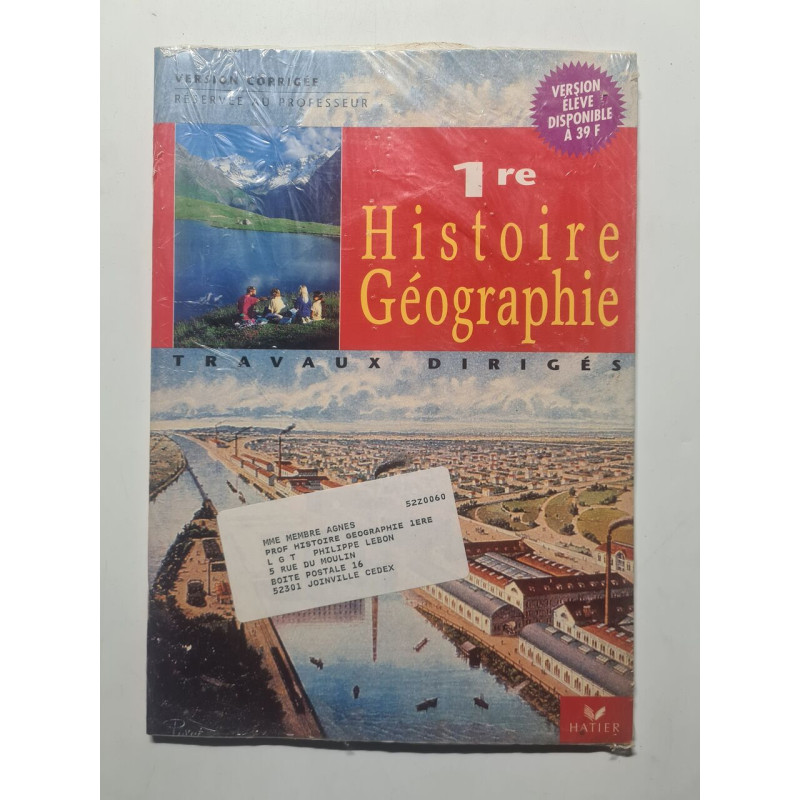1 re histoire e geografie travaux diriges