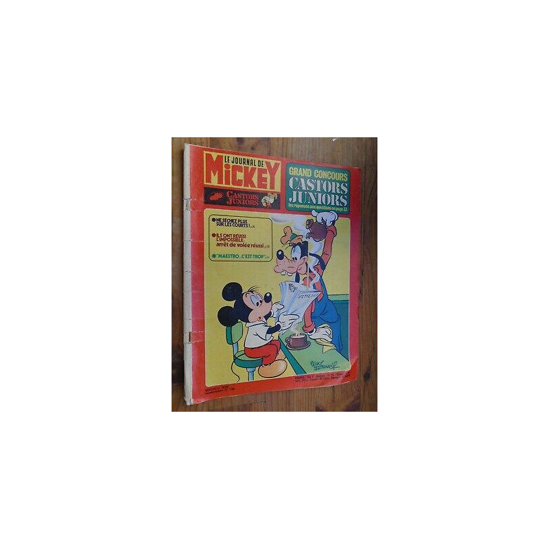 Le Journal de Mickey hebdomadaire N 1196