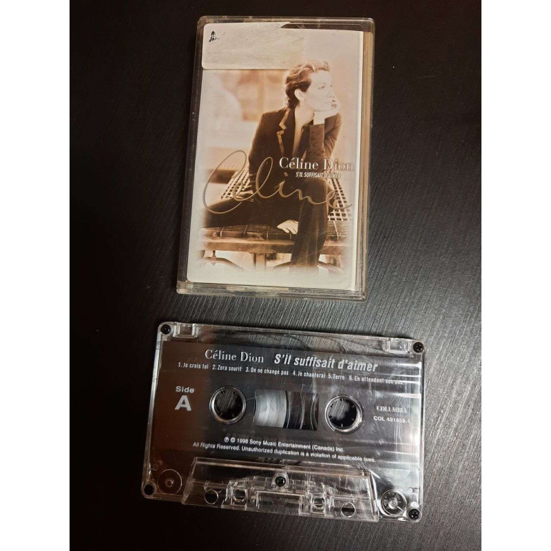 K7 Audio : Céline Dion - S'il suffisait d'aimer