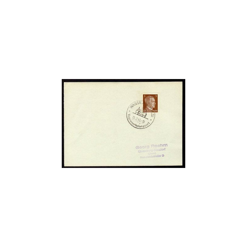 Allemagne n 706 Yv. cachet WW2 WASSELNHEIM Timbre Allemand Hitler...