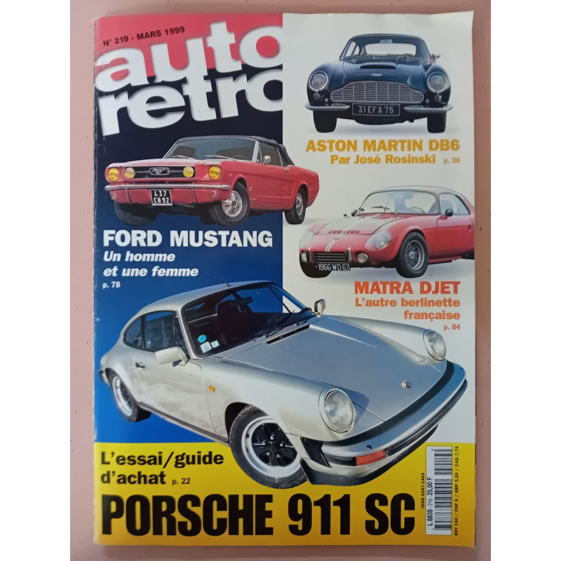 Revue Auto Moto Rétro N° 219