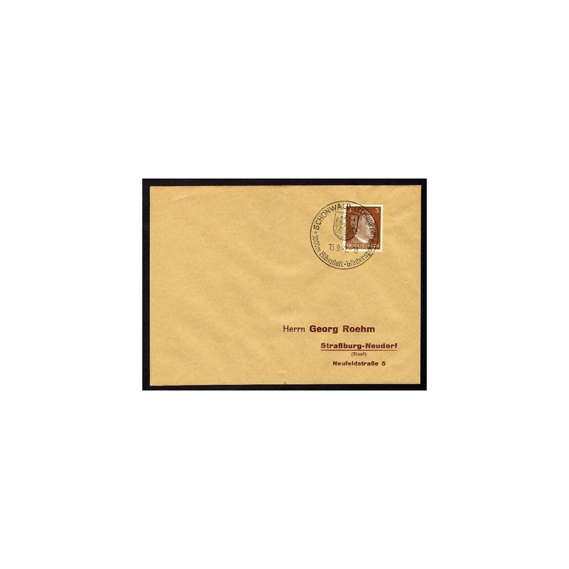 Allemagne n 706 Yv. cachet WW2 SCHÖNWALD Timbre Allemand Hitler Mi...