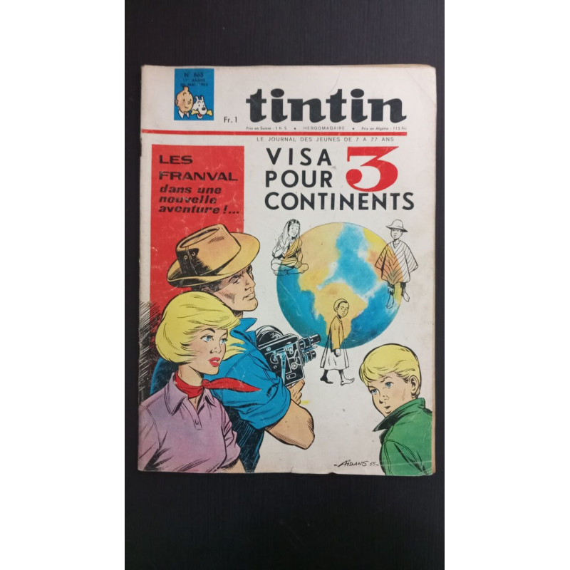 Revue Le journal de Tintin N° 865