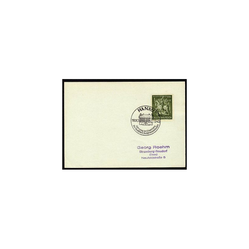 Allemagne n 779 Yv. avec cachet WW2 HANAU Mi. 860