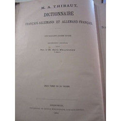 thibaut Dictionnaire français allemand et allemand français Brunswick
