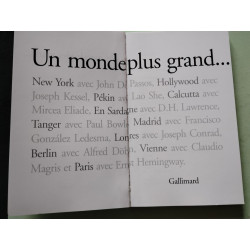 Un monde plus grand / illustré par Loustal