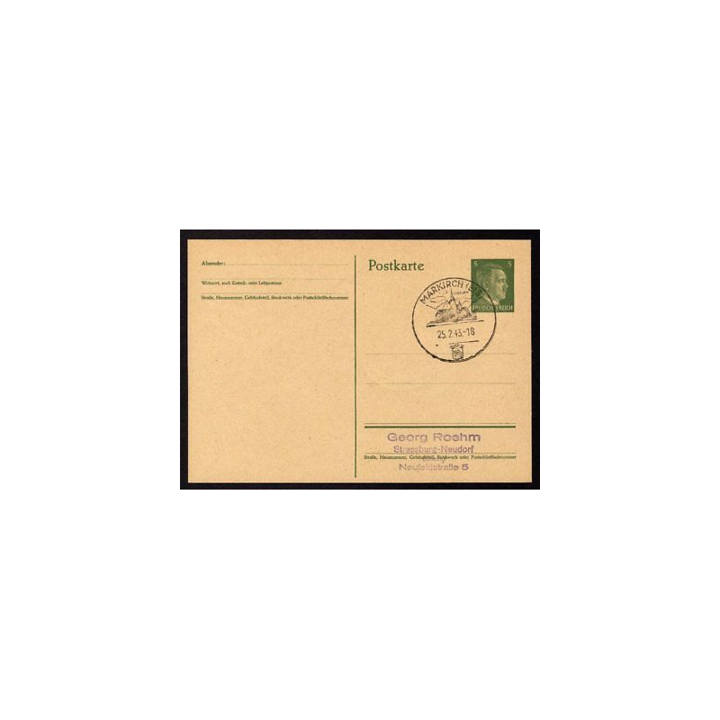 Ganzsache MARKIRCH Els Cachet Spécial 250243 WW2