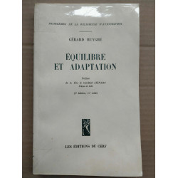 équilibre et adaptation Les