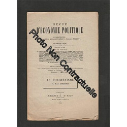Revue d'Economie Politique : Le Bolchevisme par René Gonnard