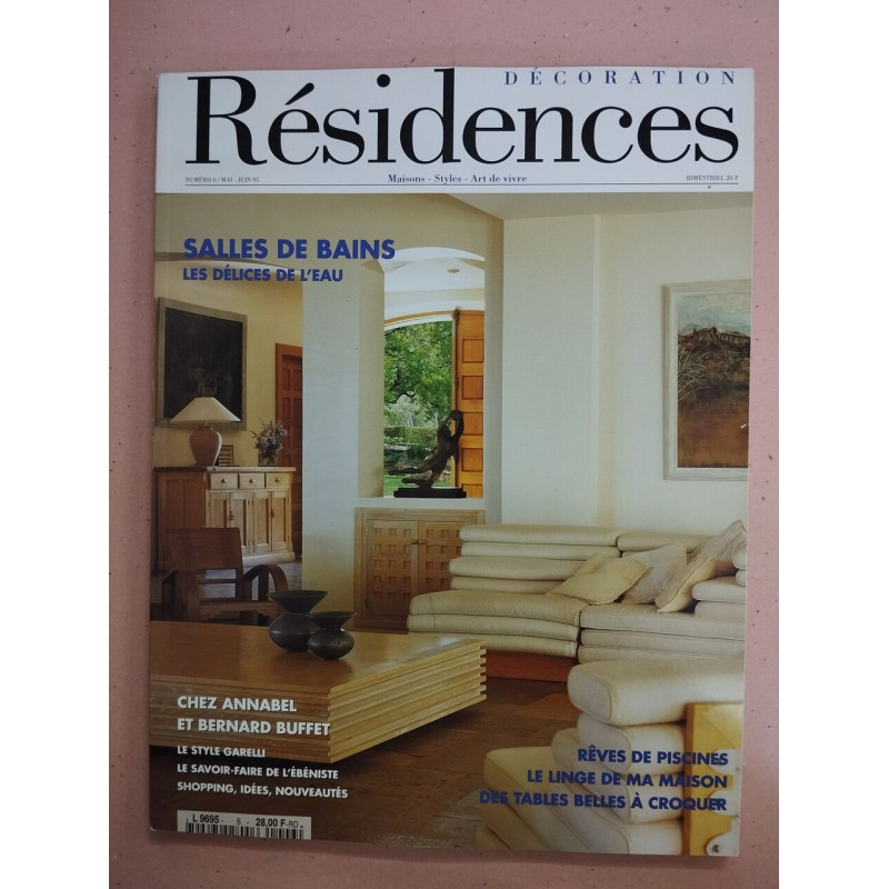 Revue Résidences Décoration N° 6
