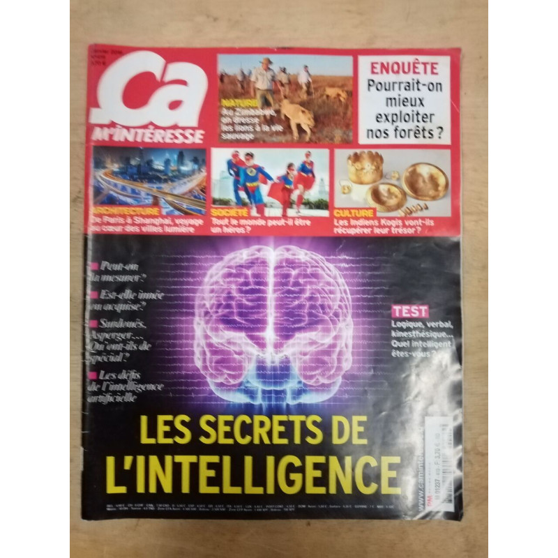 Ça m'intéresse nº 419 / Janvier 2016