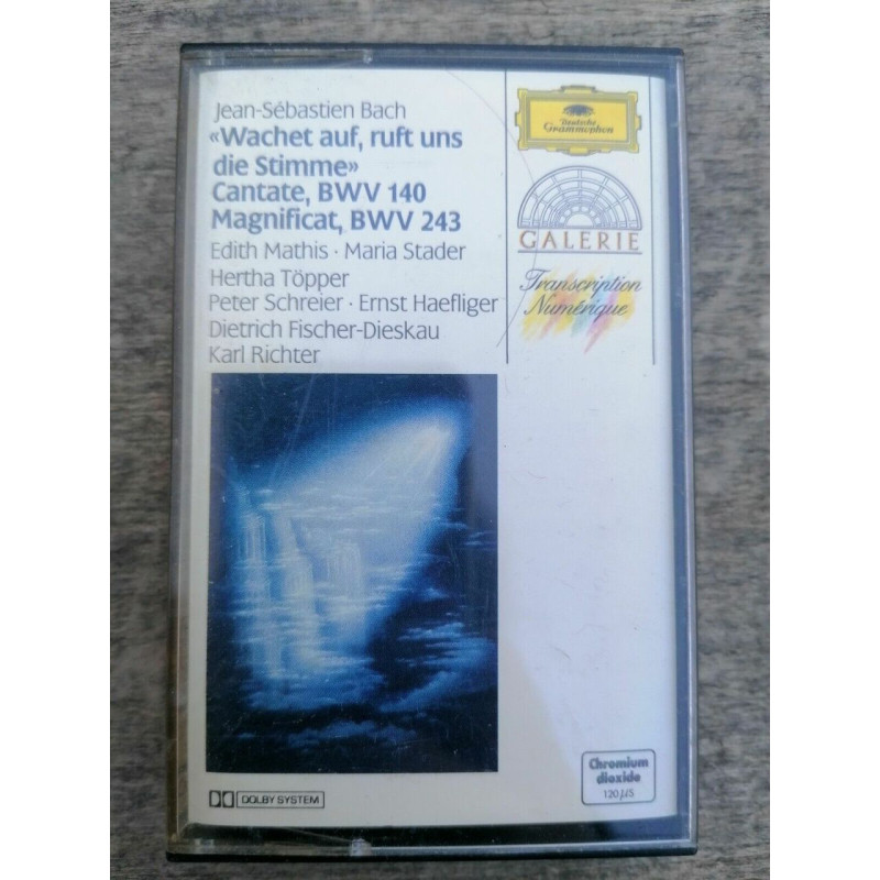 Jean-Sébastien Bach Cantate BWV 140-Magnificat BWV 243 Cassette DG...