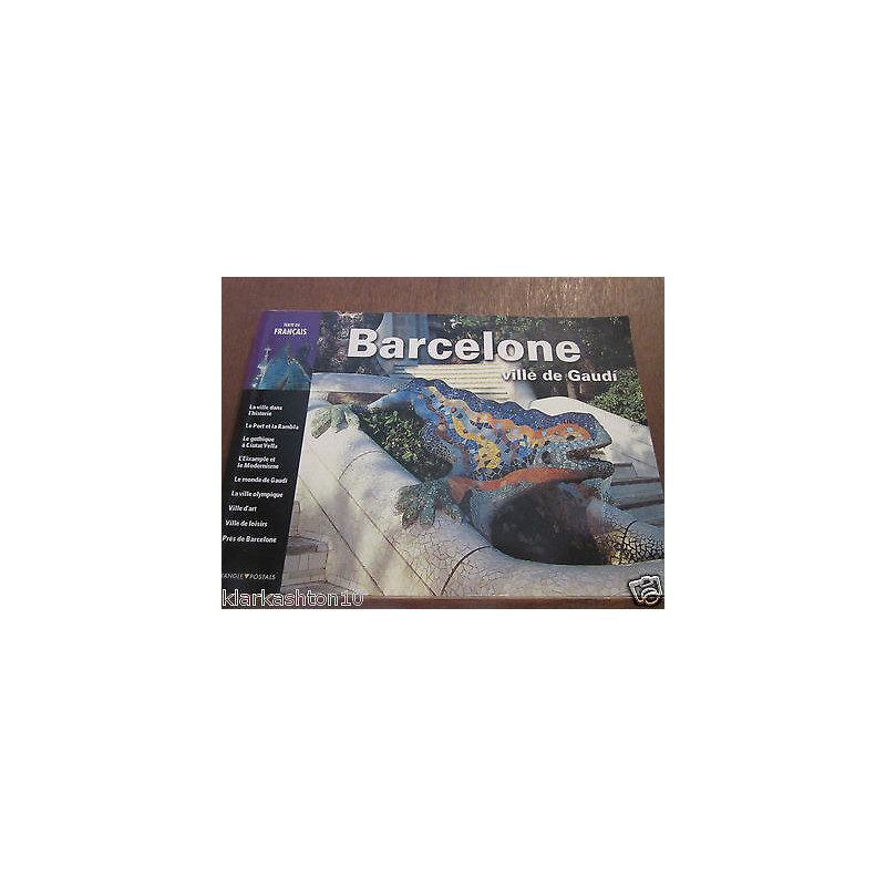 barcelone ville de gaudi Triangle postals