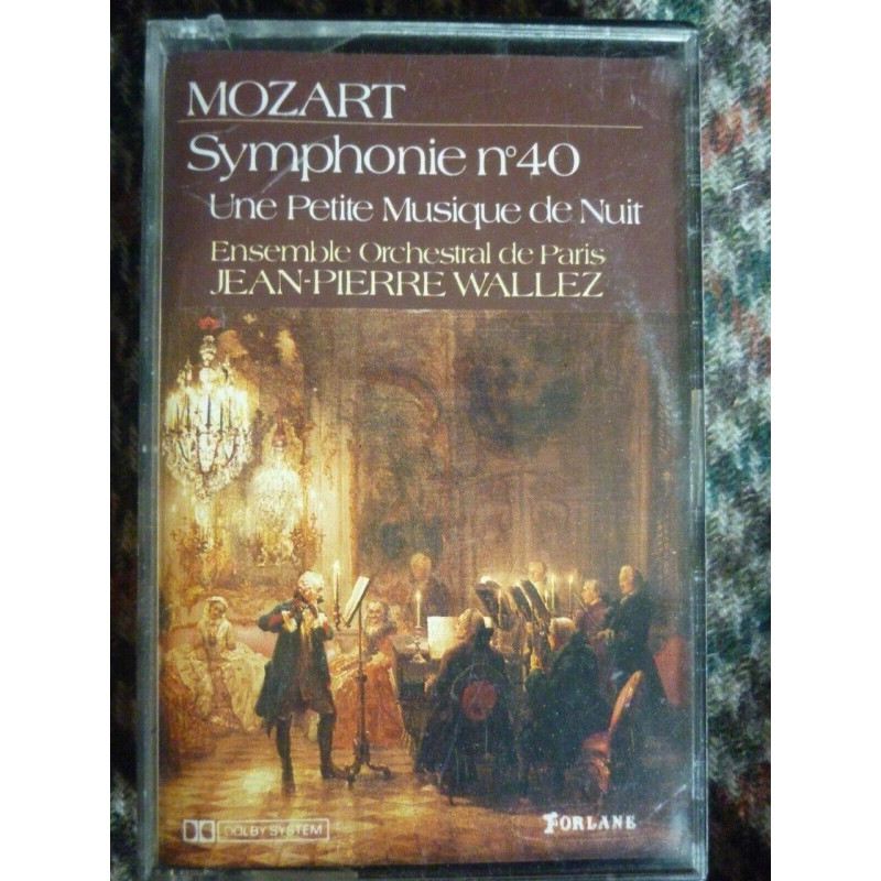 mozart Symphonie n40-j-p wallez Cassette Audio-K7 Forlane UMK 6500