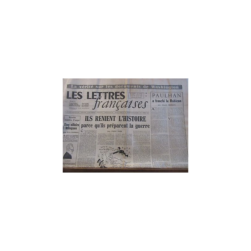 Les Lettres Françaises n193 29 Janvier 1948 paulhan peynet effel...