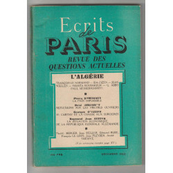 ECRITS DE PARIS No 110 Décembre 1953 L'ALGERIE revue questions...