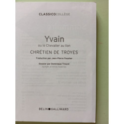 YVAIN OU LE CHEVALIER AU LION