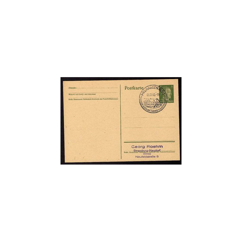 Ganzsache MÜLHAUSEN Cachet Spécial 031143 WW2