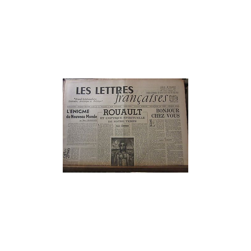 Les Lettres Françaises n95 15 Février 1946 paulhan benda ikor...