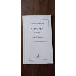 jean baptiste Ristorcelli Elément 1982 1988 saint germain ddes...