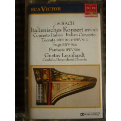 Bach Italian Concert-Gustav Leonhardt Cassette Audio RCA Victor GK...